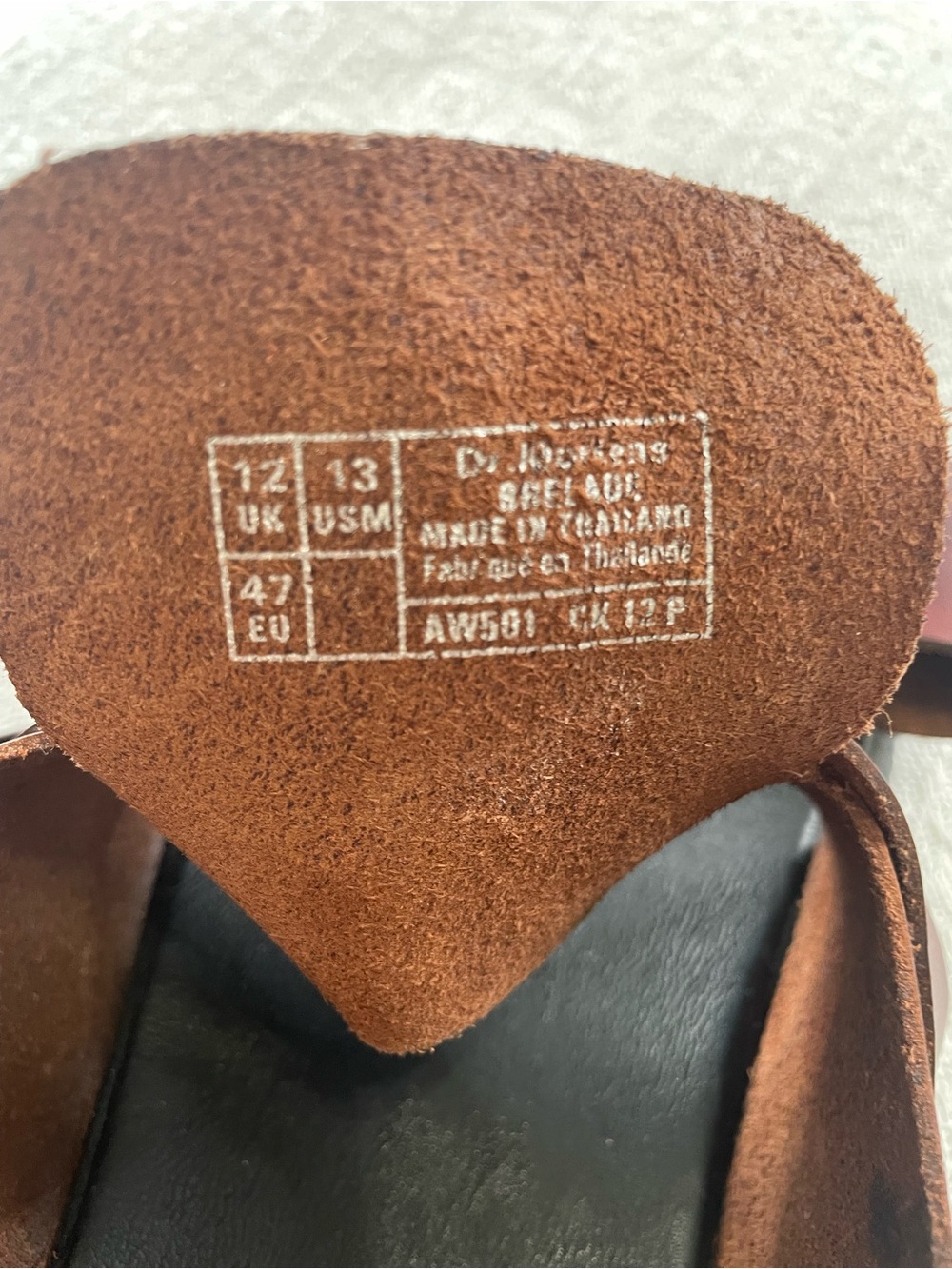 Dr. Martens Brown Brelada Leather Double-Strap Slide Sandals Size 13 - Picture 3 of 10